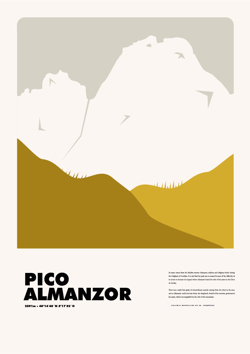 Almanzor – Graphic Mountains by Sr. Bermúdez