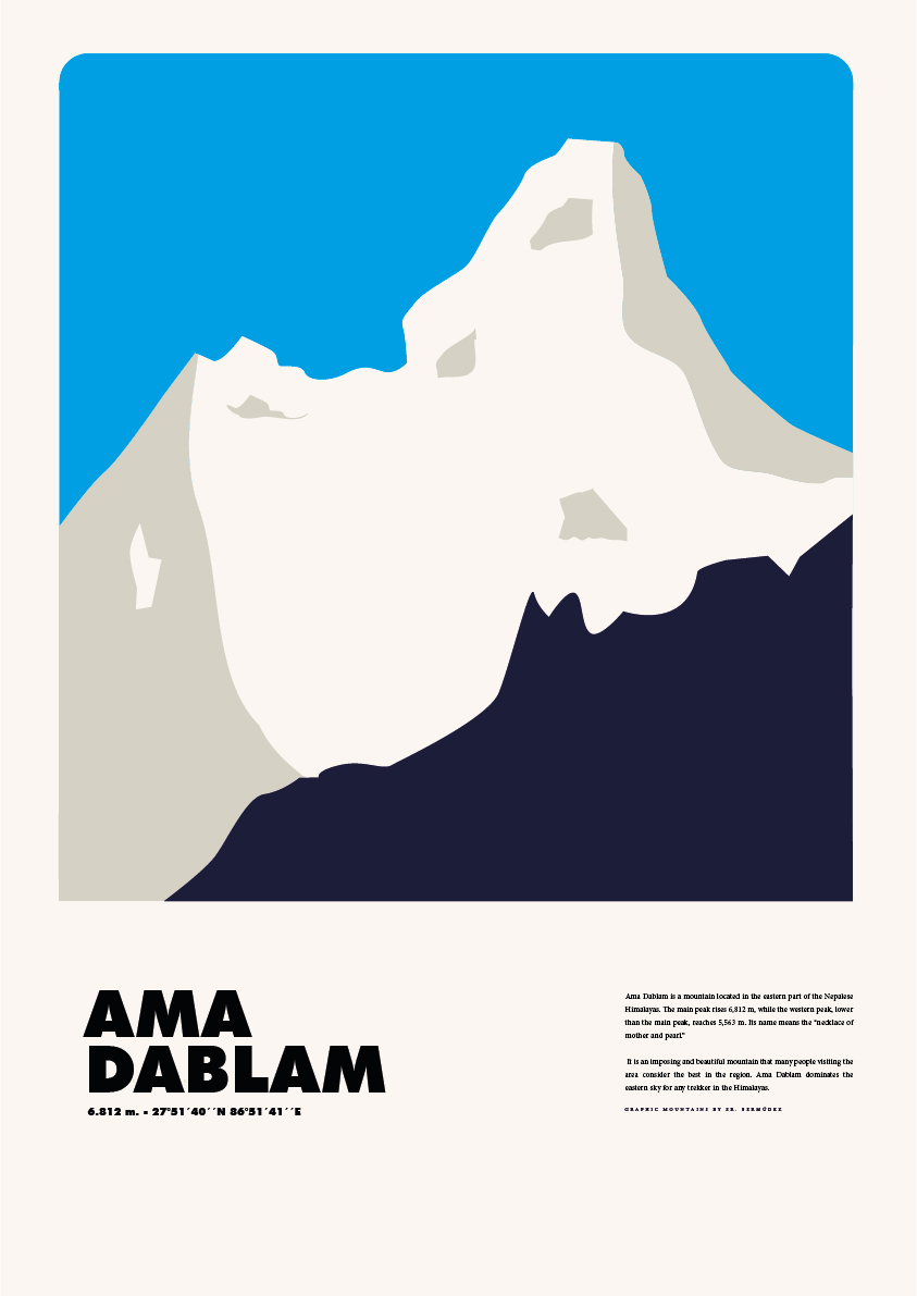 Ama Dablam – Graphic Mountains by Sr. Bermúdez