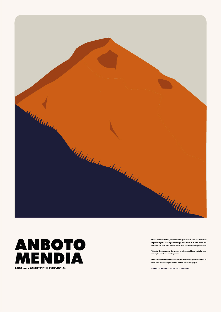 Anboto Mendia – Graphic Mountains by Sr. Bermúdez