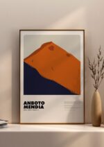 Anboto Mendia – póster Graphic Mountains enmarcado