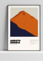 Anboto Mendia – póster Graphic Mountains enmarcado