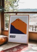 Anboto Mendia – póster Graphic Mountains enmarcado