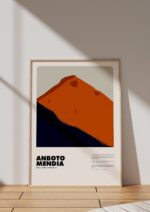 Anboto Mendia – póster Graphic Mountains enmarcado
