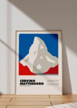 Cervino / Matterhorn – póster Graphic Mountains enmarcado