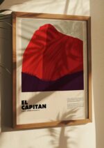 El Capitan – póster Graphic Mountains enmarcado