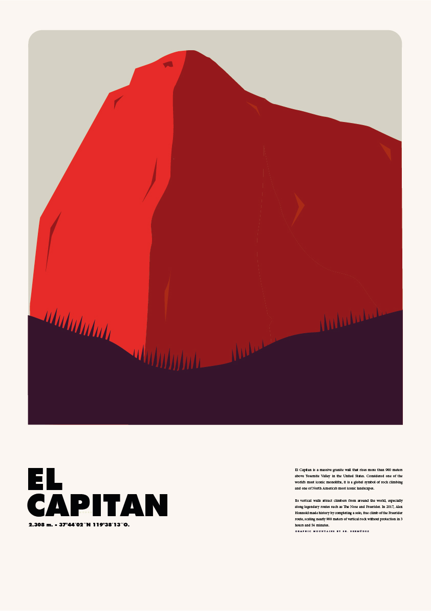 El Capitan – Graphic Mountains by Sr. Bermúdez