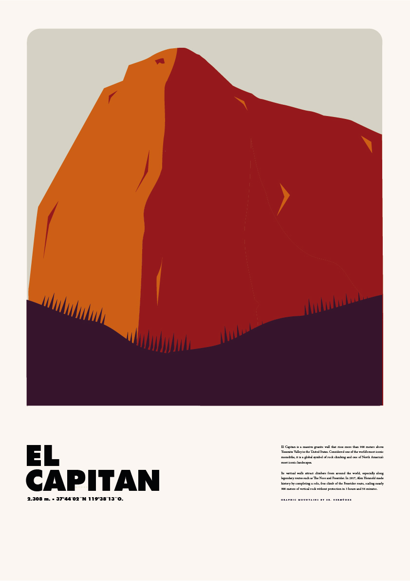 El Capitan – Graphic Mountains by Sr. Bermúdez