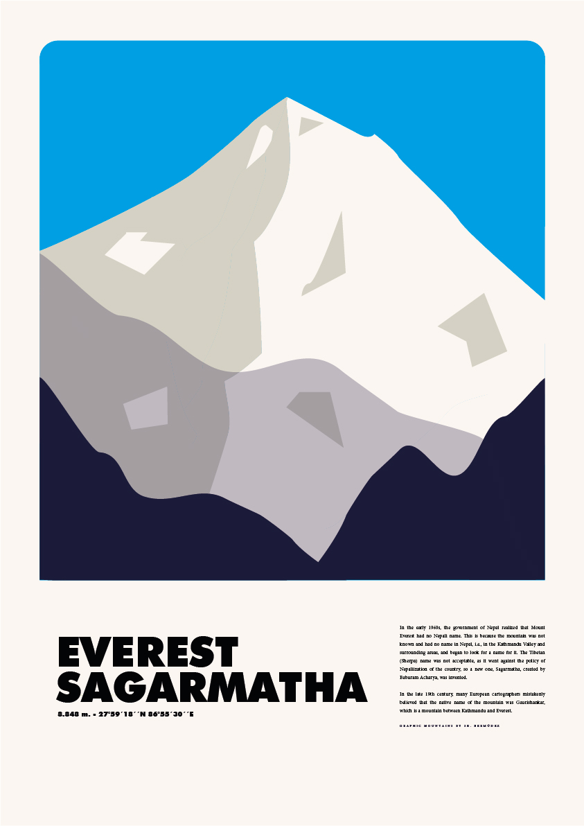 Everest / Sagarmatha – Graphic Mountains by Sr. Bermúdez
