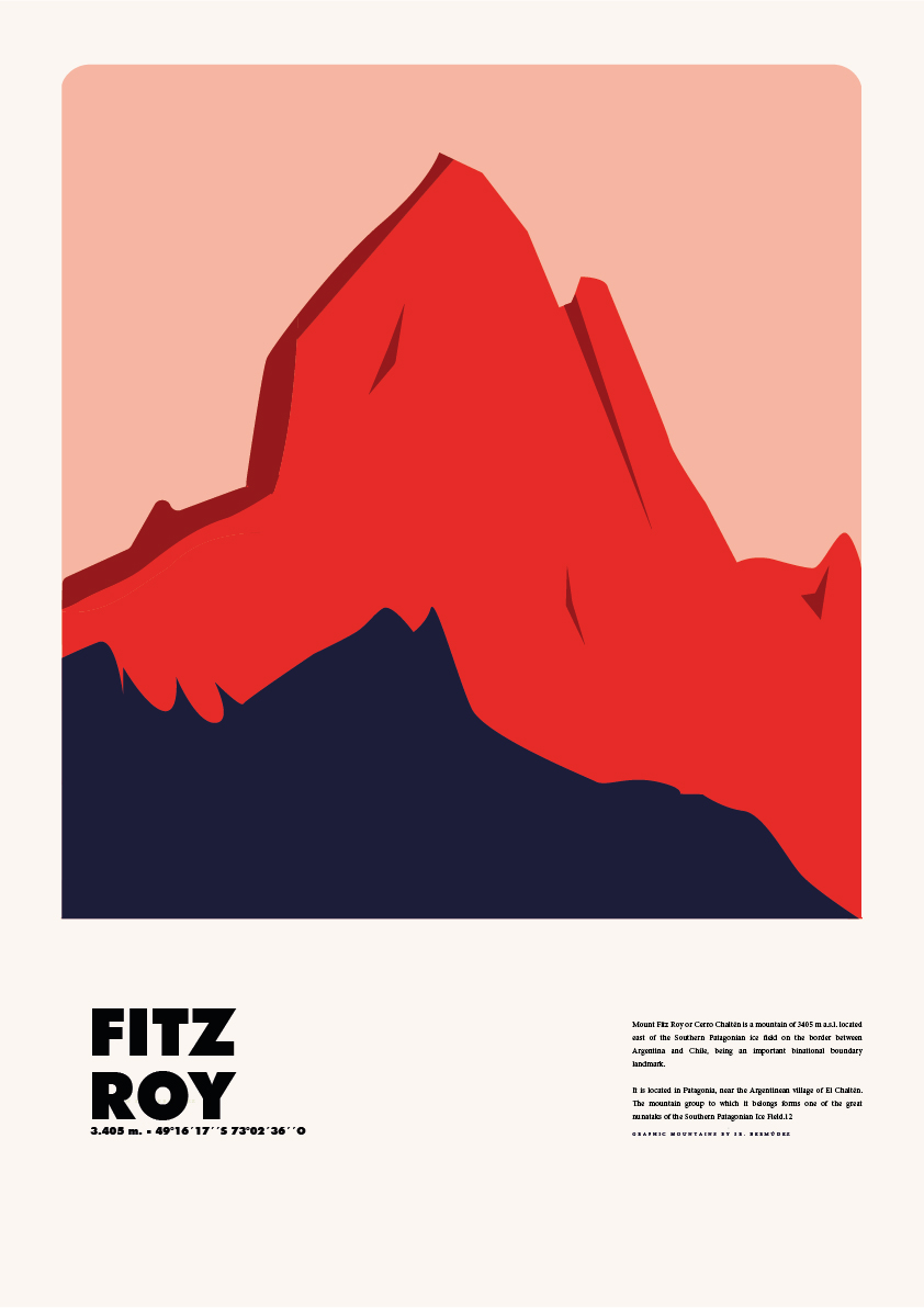 Fitz Roy – Graphic Mountains by Sr. Bermúdez