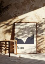 K2 / Chogori – póster Graphic Mountains enmarcado