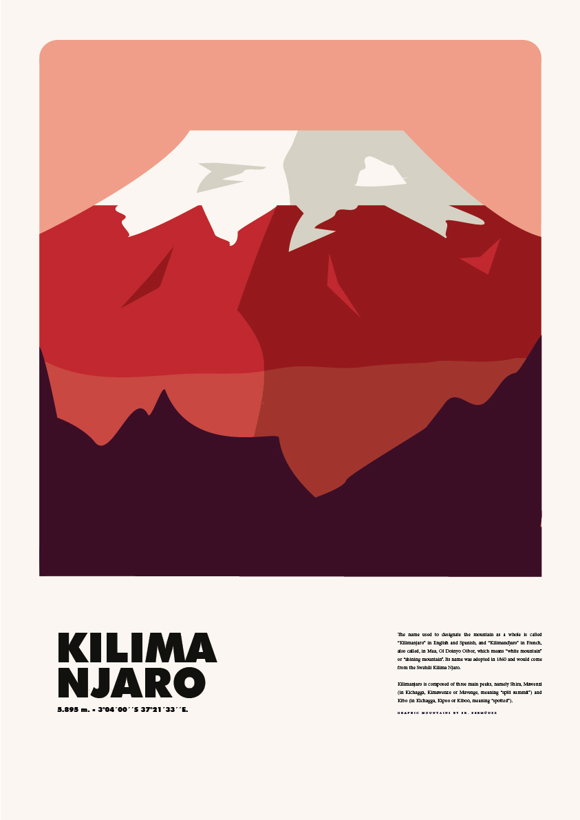 Kilimanjaro – Graphic Mountains by Sr. Bermúdez