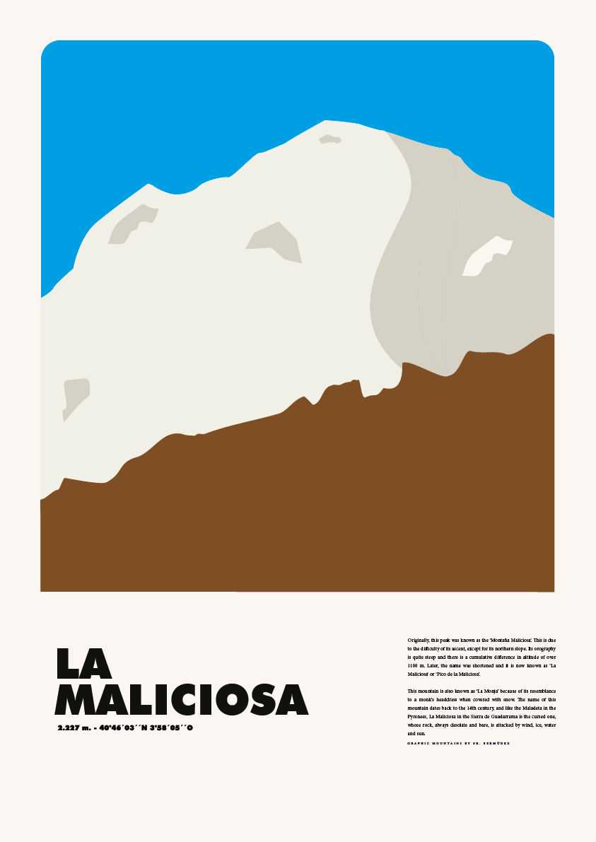 La Maliciosa – Graphic Mountains by Sr. Bermúdez
