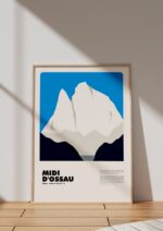 Midi d’Ossau – póster Graphic Mountains enmarcado