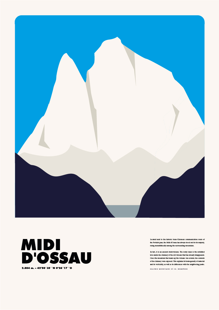Midi d’Ossau – Graphic Mountains by Sr. Bermúdez