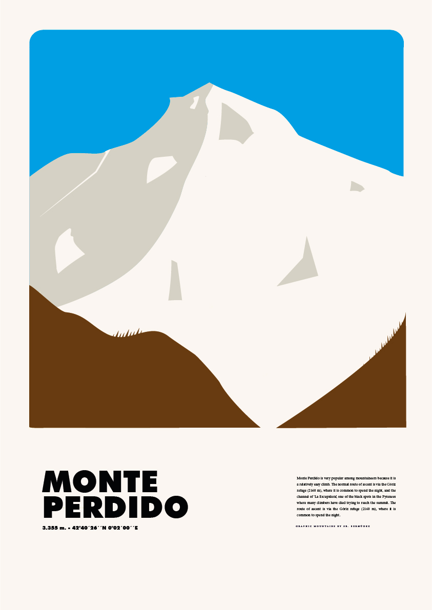 Monte Perdido – Graphic Mountains by Sr. Bermúdez