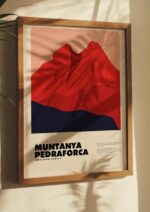 Muntanya Pedraforca – póster Graphic Mountains enmarcado