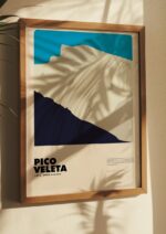 Pico Veleta – póster Graphic Mountains enmarcado