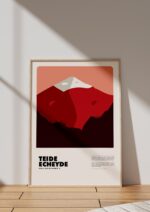 Teide / Echeyde – póster Graphic Mountains enmarcado