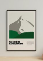 Txindoki – póster Graphic Mountains enmarcado