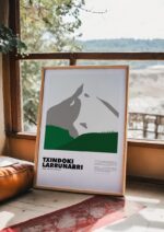 Txindoki – póster Graphic Mountains enmarcado