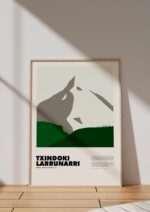 Txindoki – póster Graphic Mountains enmarcado
